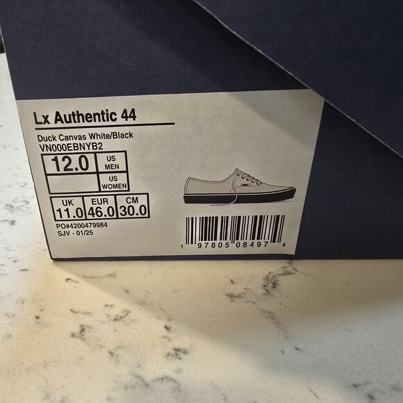 Vans Premium Duck Canvas Authentic 44 Unisex Shoes VN000EBNYB2 MENS 12 NEW - Picture 9 of 14